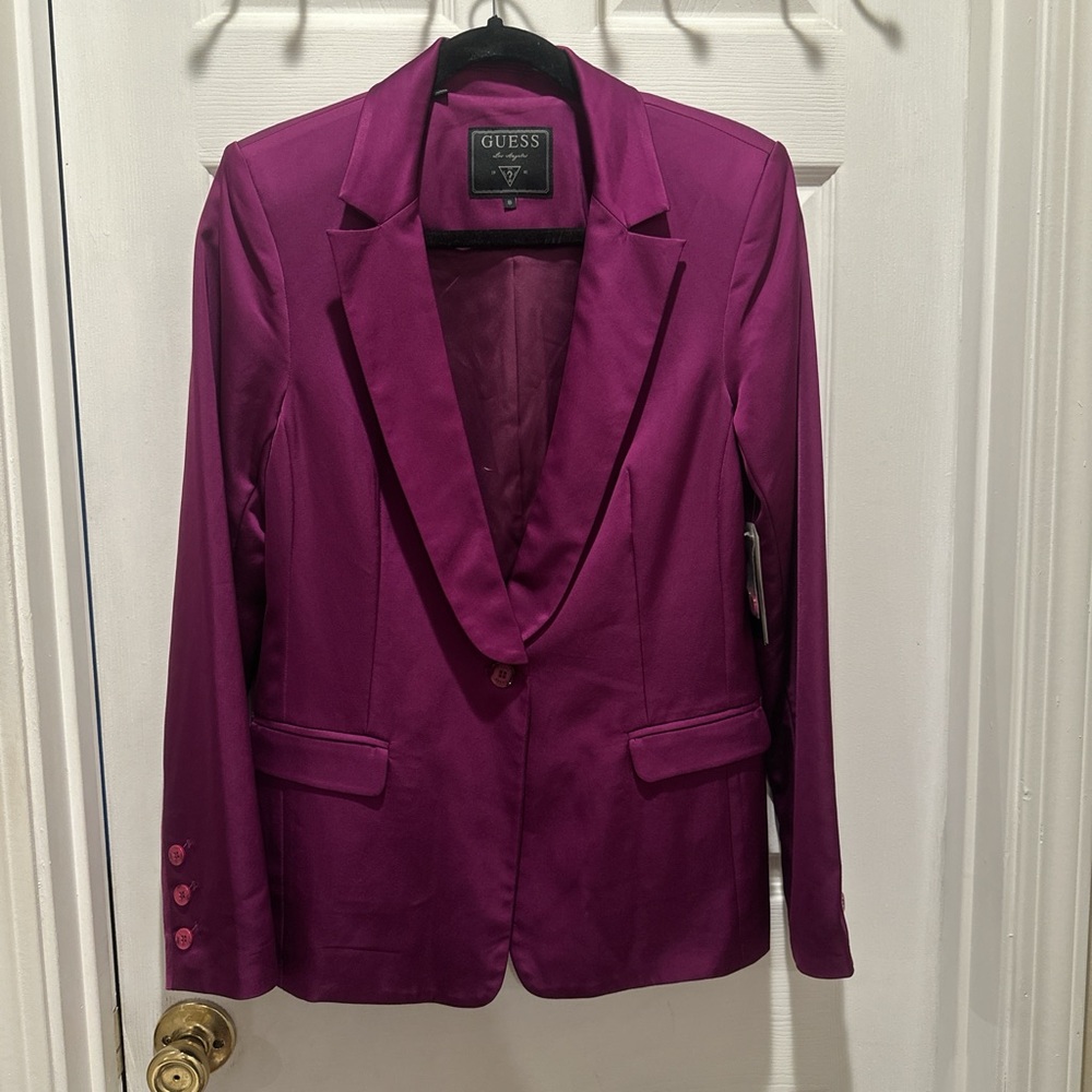 GUESS Women's Magenta Blazer